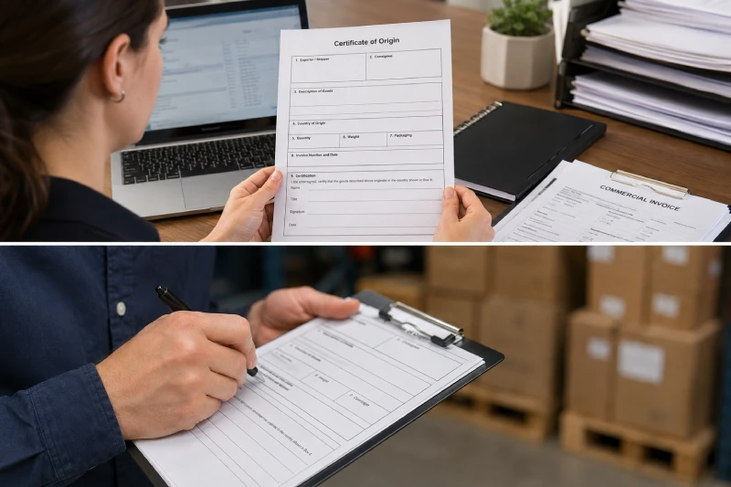 cert of origin form